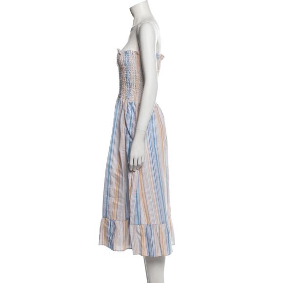 Reformation Striped Knee-Length Dress - Size Large - Picture 3 of 3